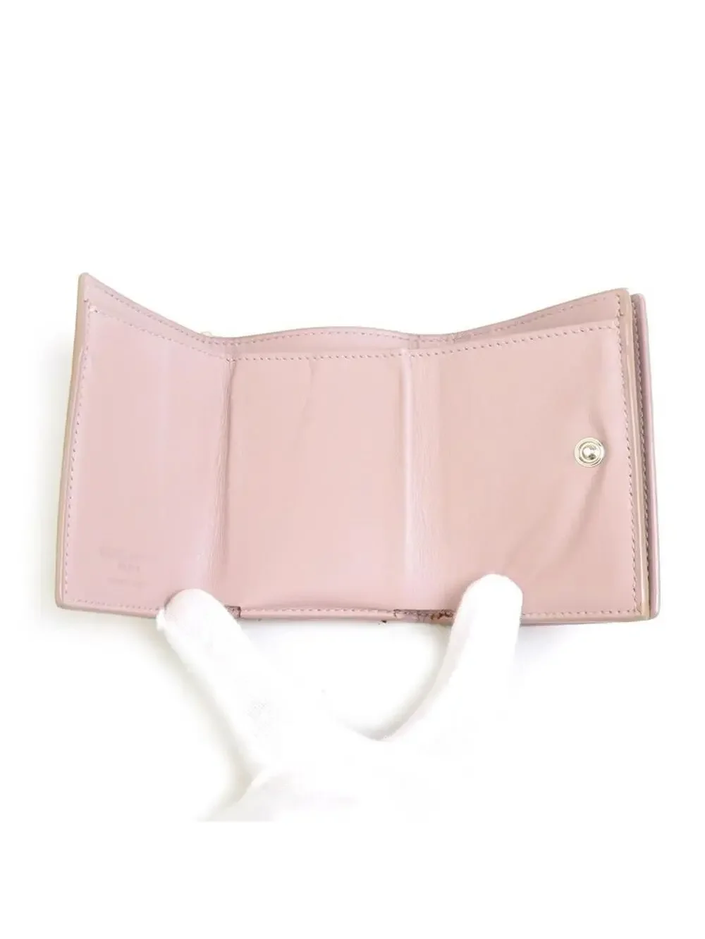 Auth Saint Laurent Trifold Wallet Pink #280351S16B